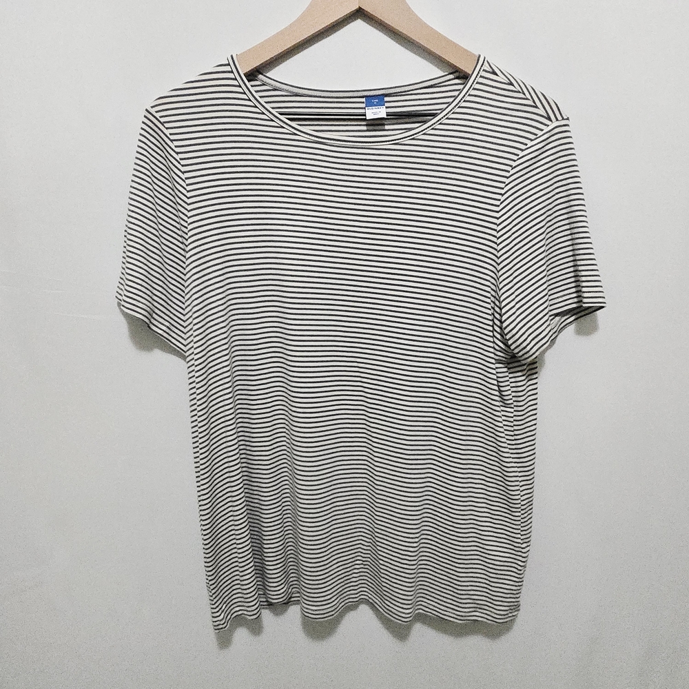 Old Navy Black and White Striped Tunic